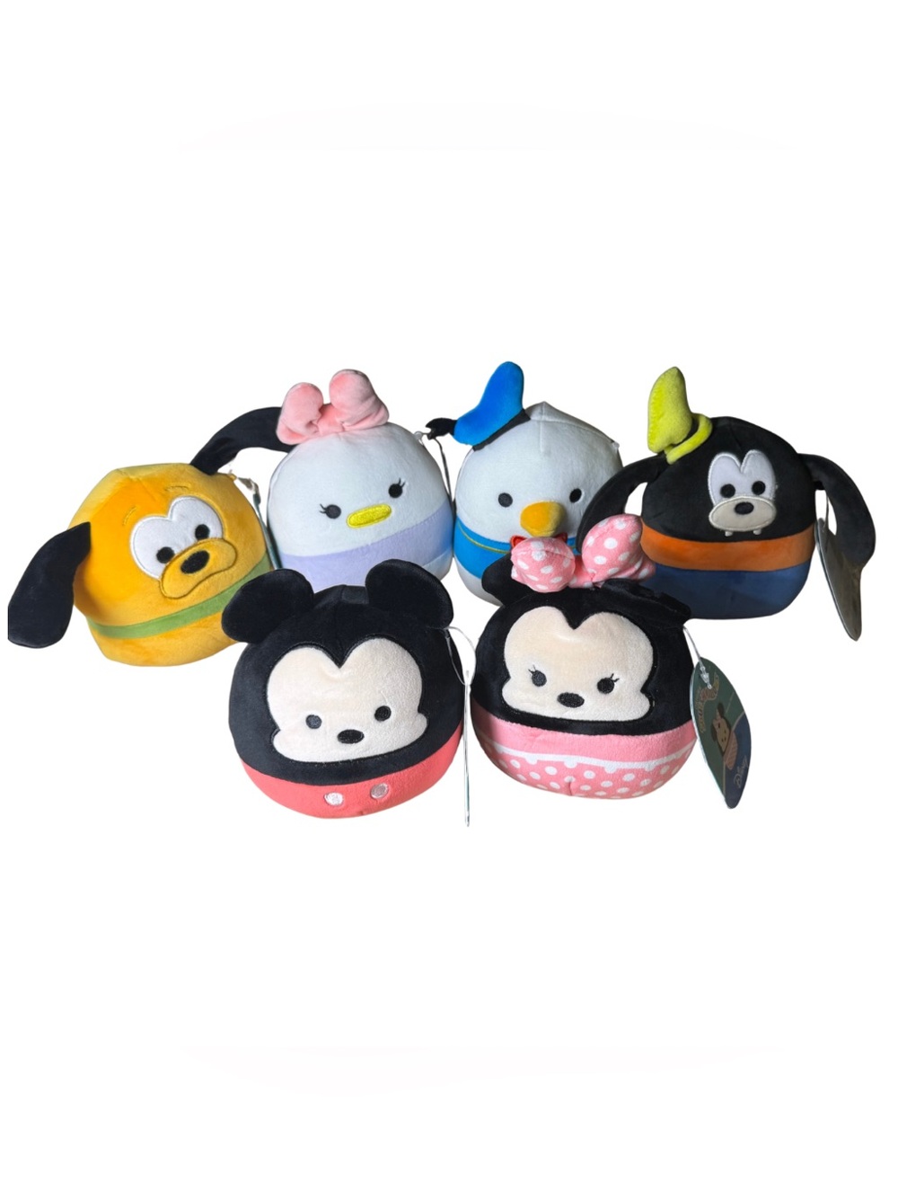 Disney Mickey Minnie Mouse and Friends 5” Squishmallows 6pc NWT